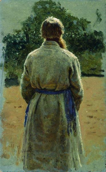 The Sergente - zurück - von der Sonne beleuchtet - 1885