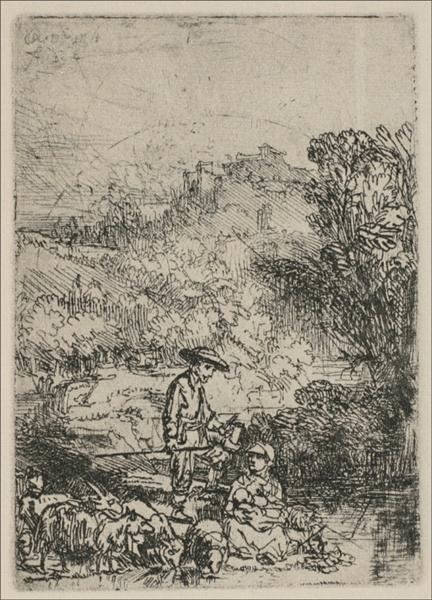 Les bergers dans la forêt - 1644