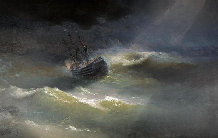 The Maria ship in the storm Augusta Stylianouaivan