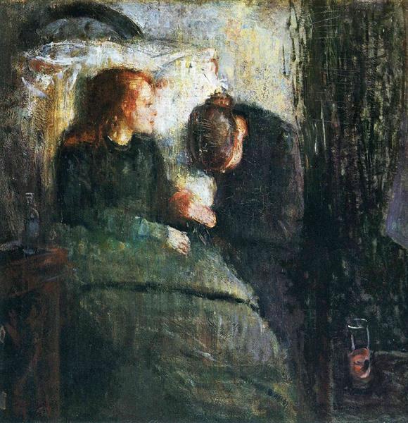 The sick child - 1886,