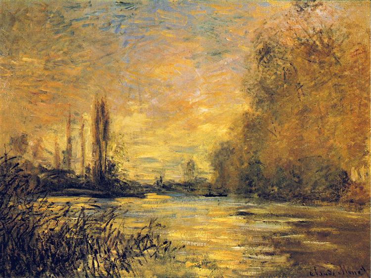 Der kleine Arm der Seine in Argenteuil - 1876