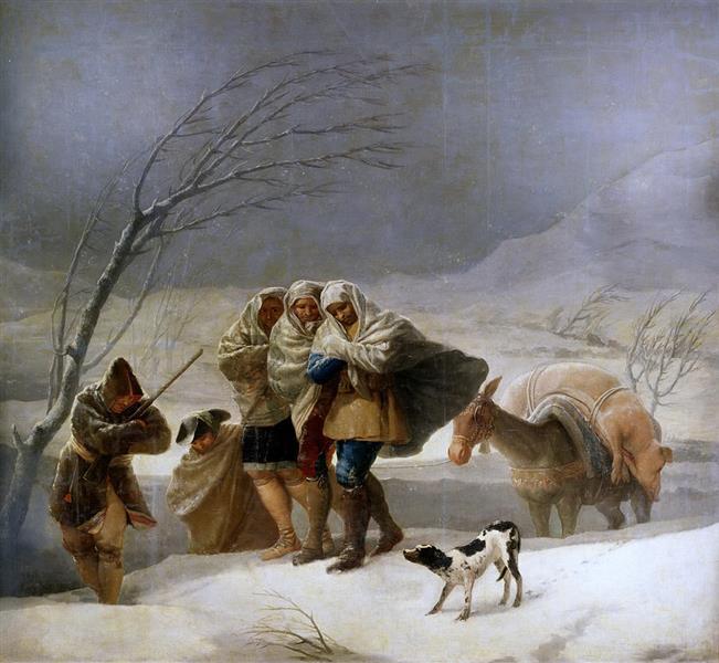 La tempête de neige (hiver) - 1787