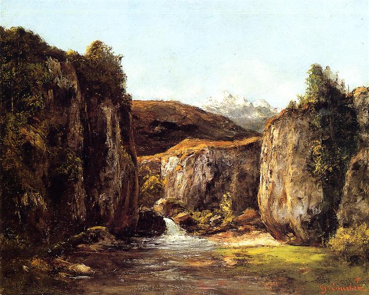 La source entre les rochers - 1871