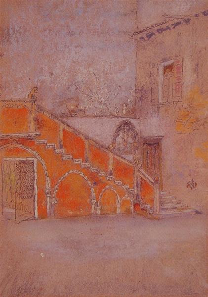 La scala in rosso - 1880