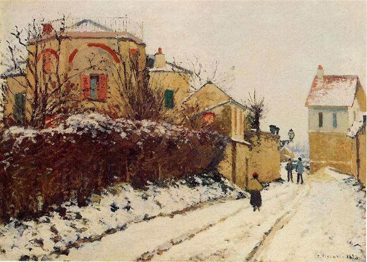 La Calle De La Ciudadela - Pontoise - 1873