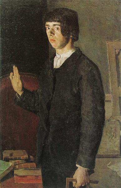 The student (self -portrait)