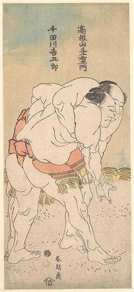 Sumo Takaneyama Yoichiemon et Sendagawa Kichigorō - 1793