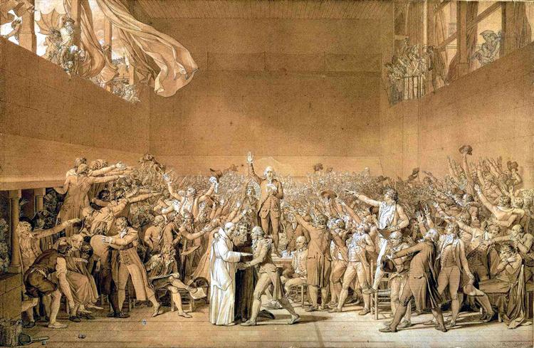 The Tennis Court Oath - June 20, 1789 - 1791