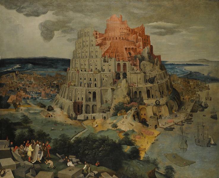 Babel Tower (według Pieter Bruegel El Viejo)