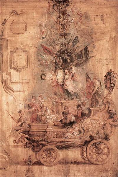 Kallos Triumphal Car (Sketch) - 1638