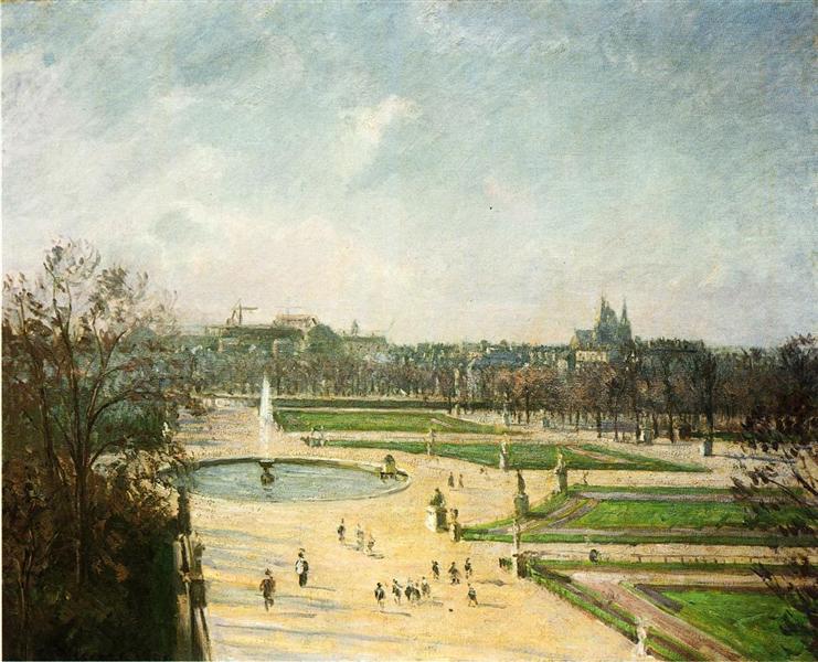 The gardens of the Tublerías - afternoon - Sunday - 1900