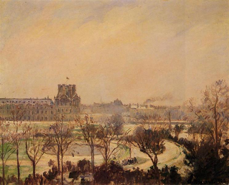 Snow of the Jardines de las Tullerías - 1900