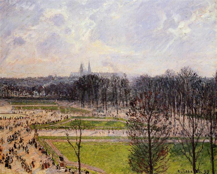 Tarde de inverno nos Jardins das Tulherias - 1899