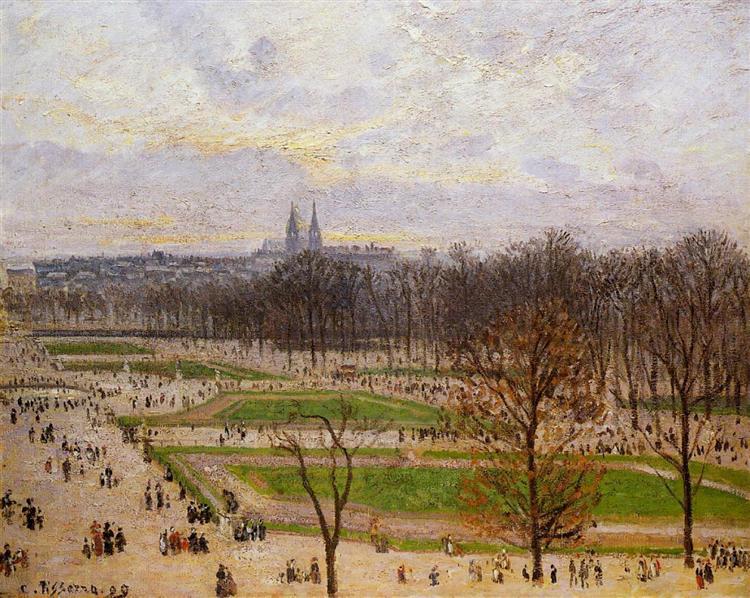 Winter Afternoon in the Tuileries Gardens - 1899