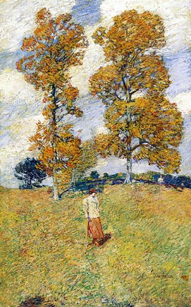 The two walnut trees (also known as golf player) - 1919