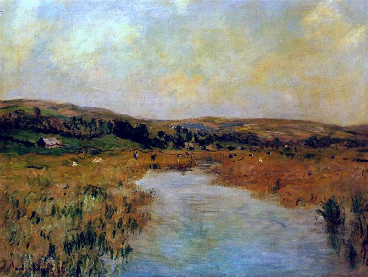 La vallée de Scie à Pouville - 1882