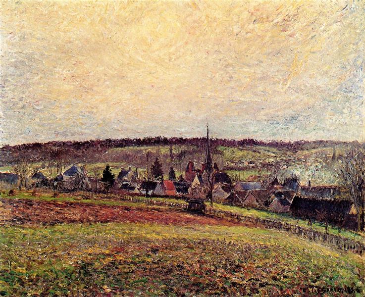 La città di Eragny - 1885