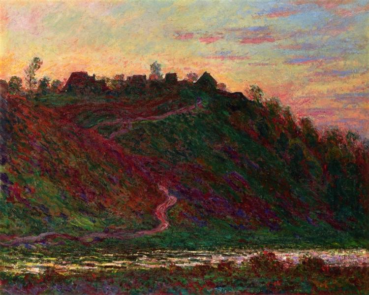 El Pueblo De La Roche-Blond - Puesta De Sol - 1889