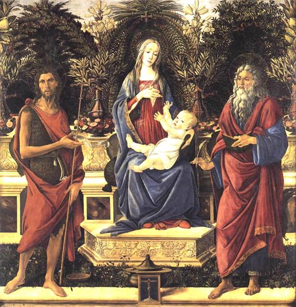 Panna a dítě enthroned - 1484