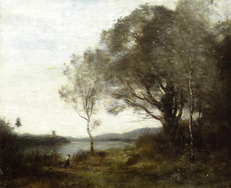 Der Spaziergang um den Teich - 1870