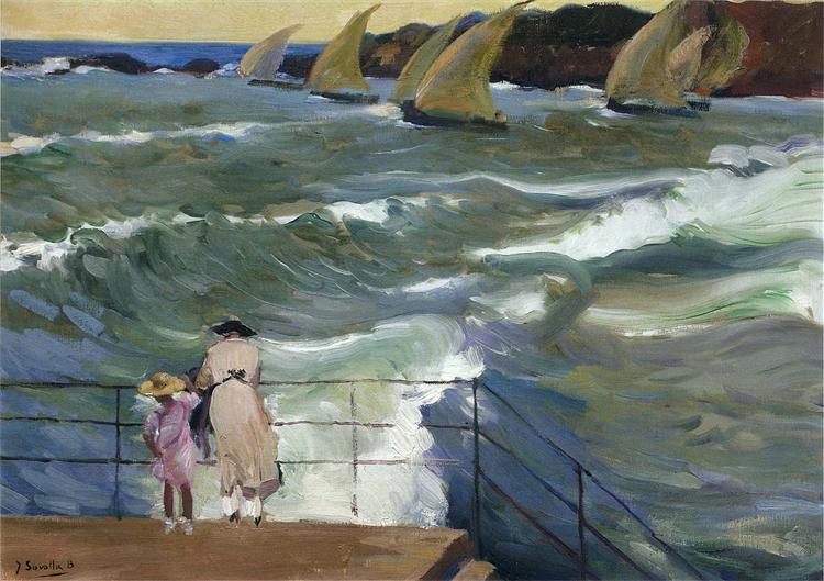 Le onde a San Sebastián - 1915