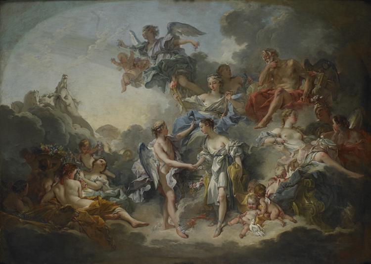 O Casamento de Cupido e Psique - 1744