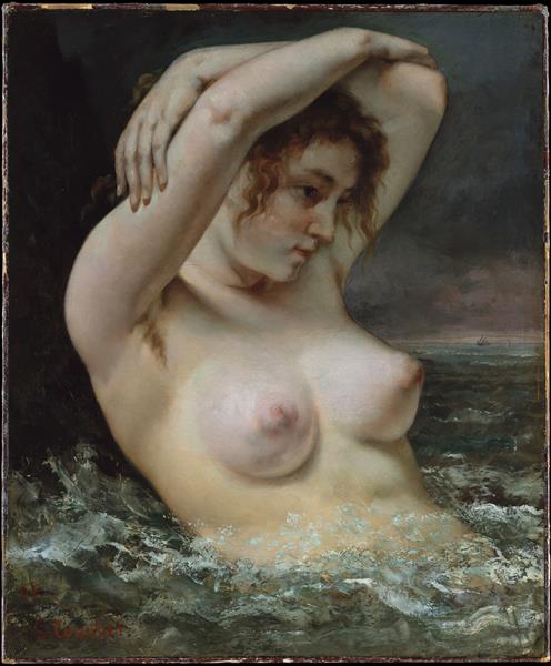 La femme dans les vagues (le nageur) - 1868