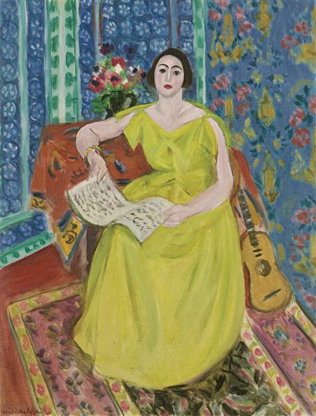 La femme en jaune 1923 