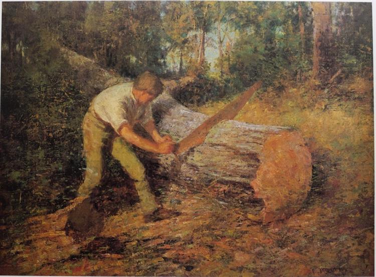 El Aserrador De Madera - 1906