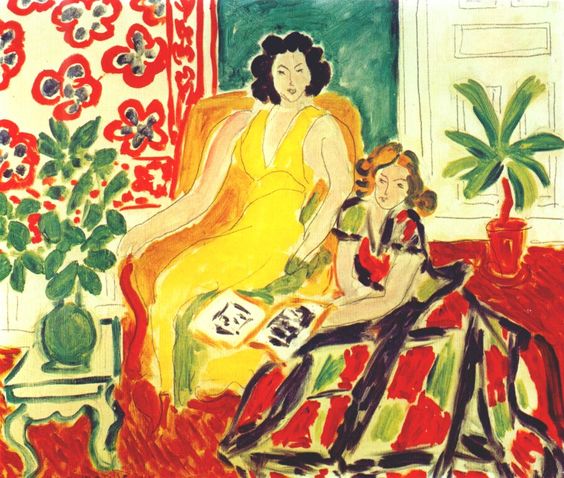 The yellow dresses and at paintings 1941 