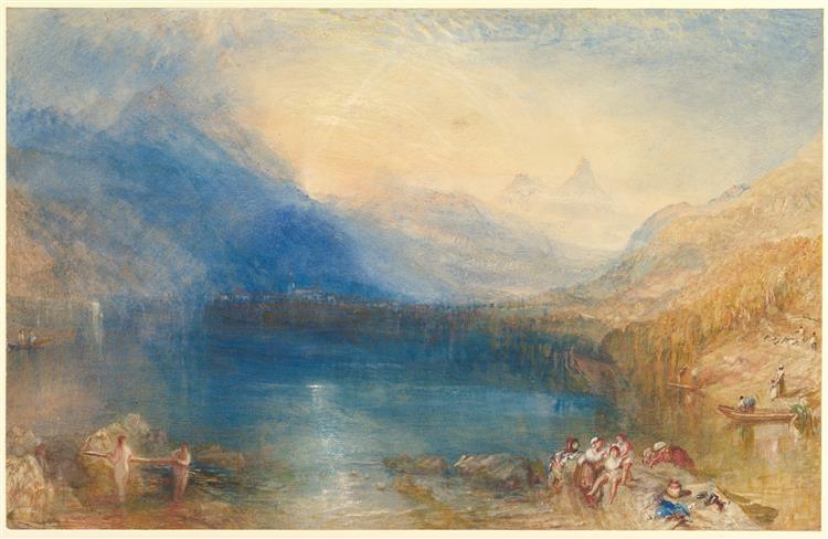 El Lago De Zug - 1843