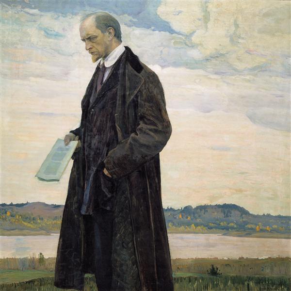 Thinker (portret van de filosoof Ivan Ilyin) - 1921