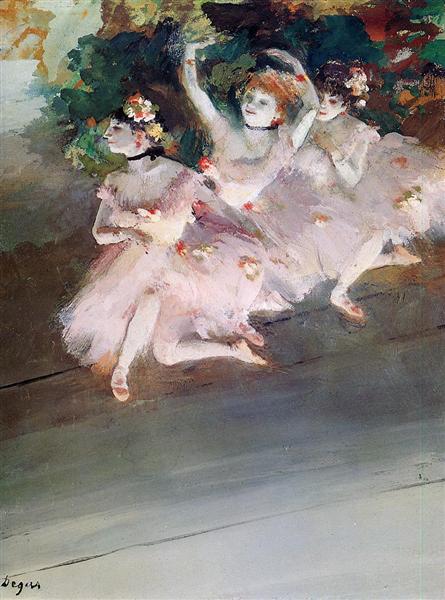 Tres Bailarines De Ballet - 1879