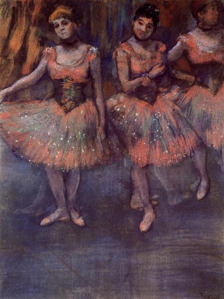 Tres Bailarines Antes Del Ejercicio - 1880