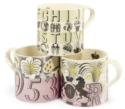 Three cups designed for Wedgwood