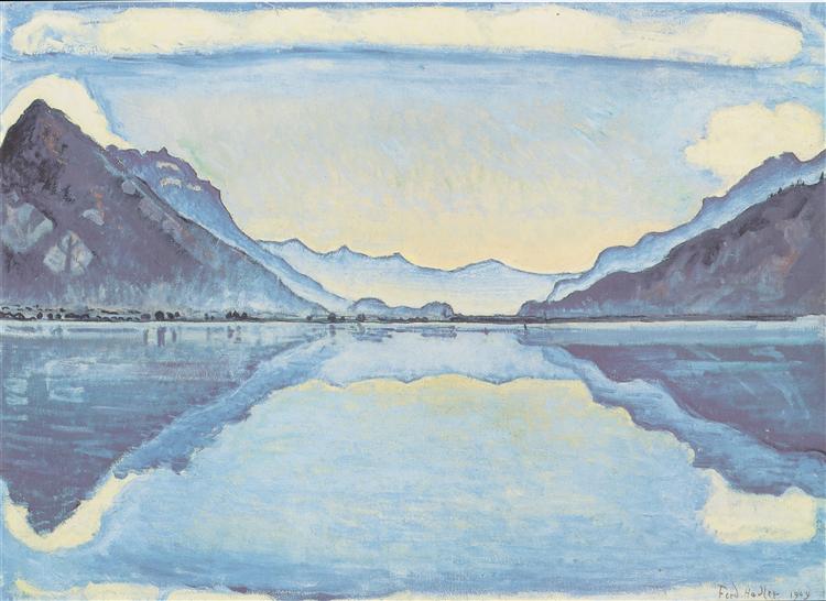 Thun with symmetrical reflection - 1909