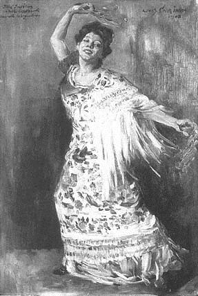 Tilla Durieux as a Spanish dancer - 1908