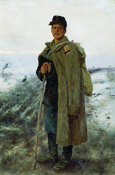 To his homeland. The hero of the last war - 1878