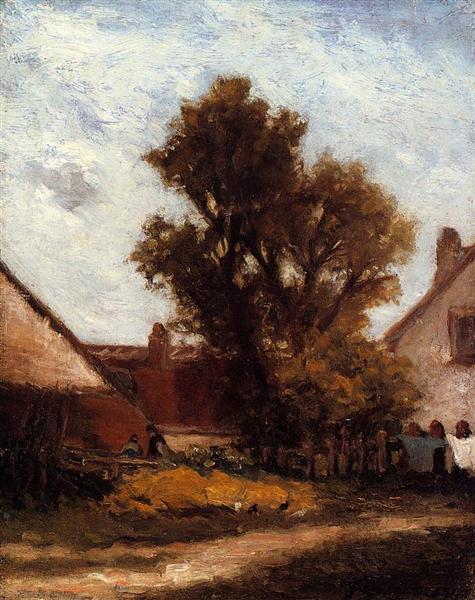 Arbre dans le patio de la Granja - 1874