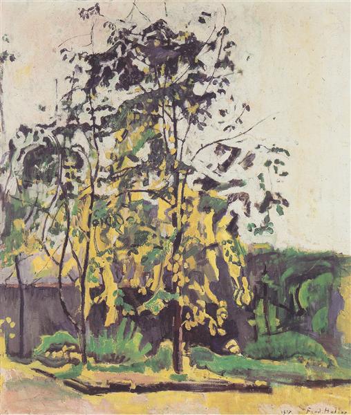 Arbre dans le jardin de l'atelier - 1917