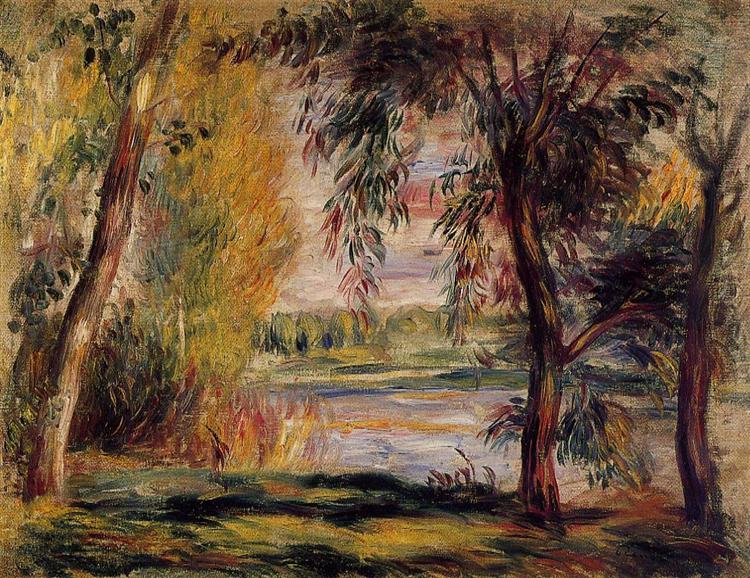 Arbres à côté de l'eau