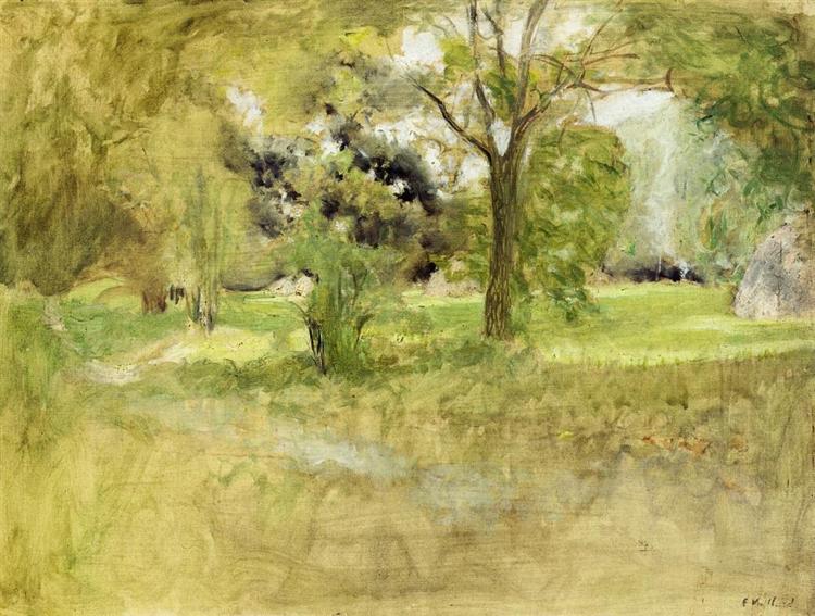 Bäume in einem Feld - 1907