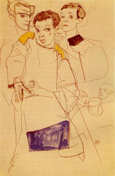 Triple Self -PorTrait - 1913