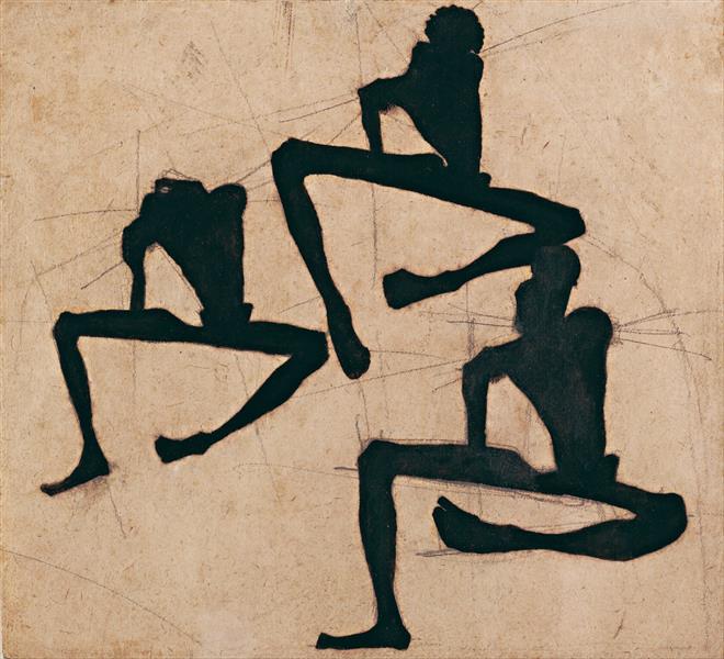 Composition with three male nudes - 1910