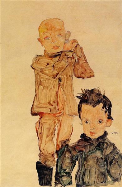 Deux enfants - 1910