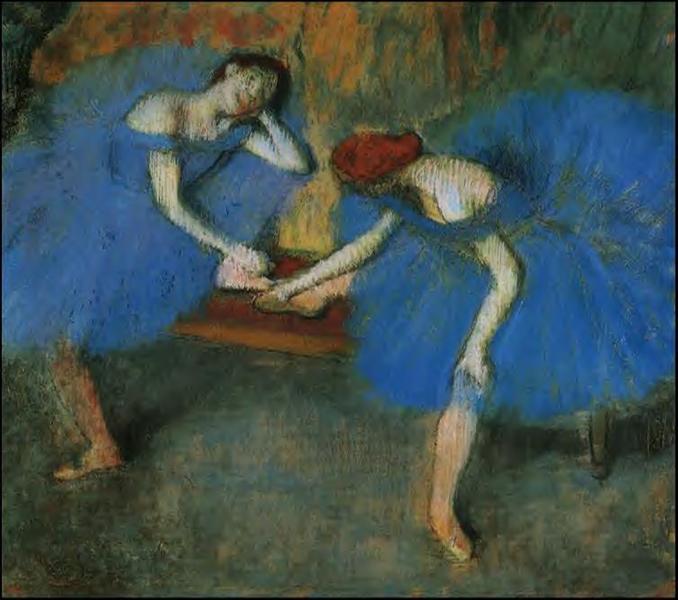 Dos Bailarinas Vestidas De Azul - 1899