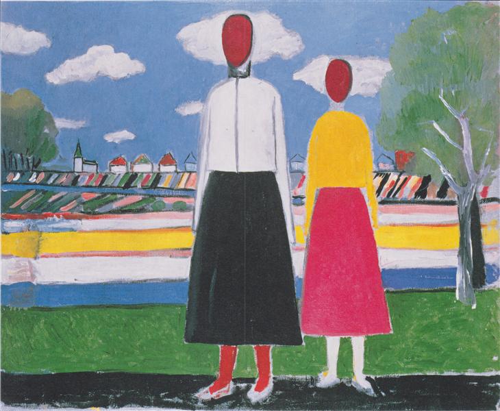 Deux figures dans un paysage - 1932