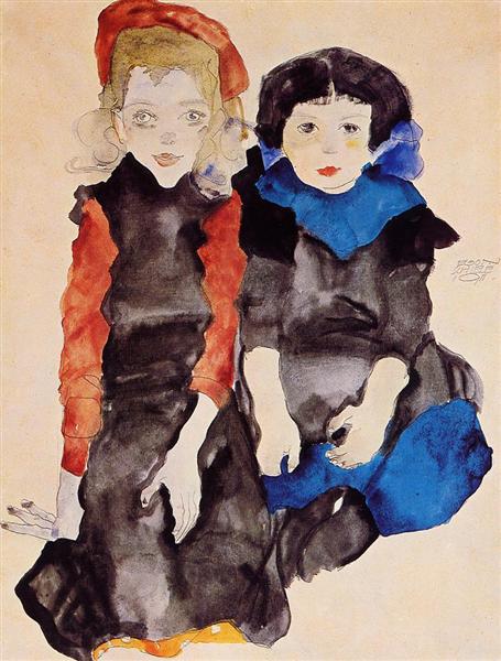 Deux filles - 1911