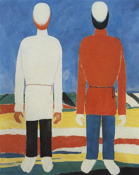 Two male figures - 1930