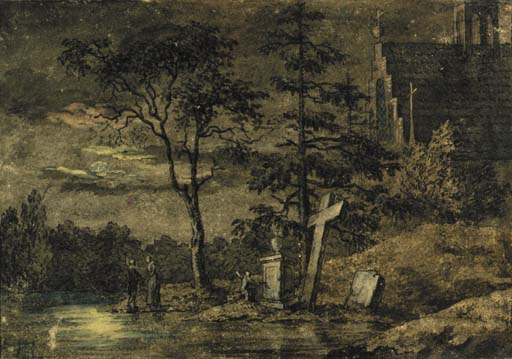 Dos Hombres Contemplando La Luna - 1798